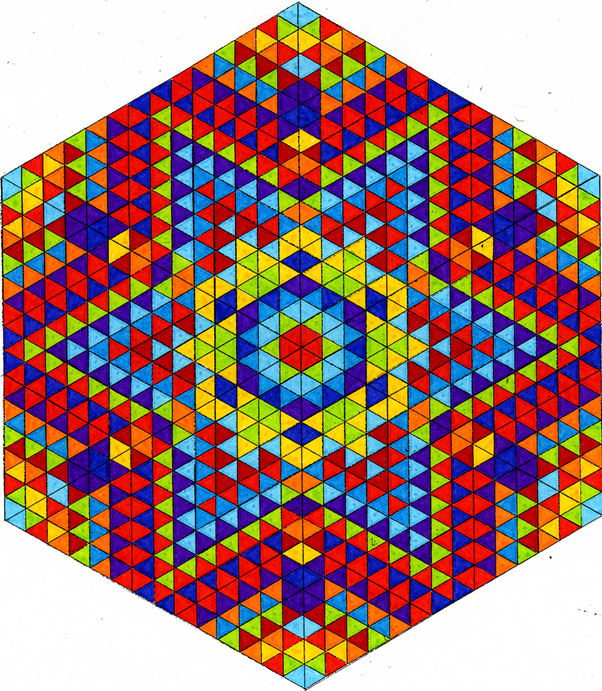 Mandala Maya du mot "Merci"